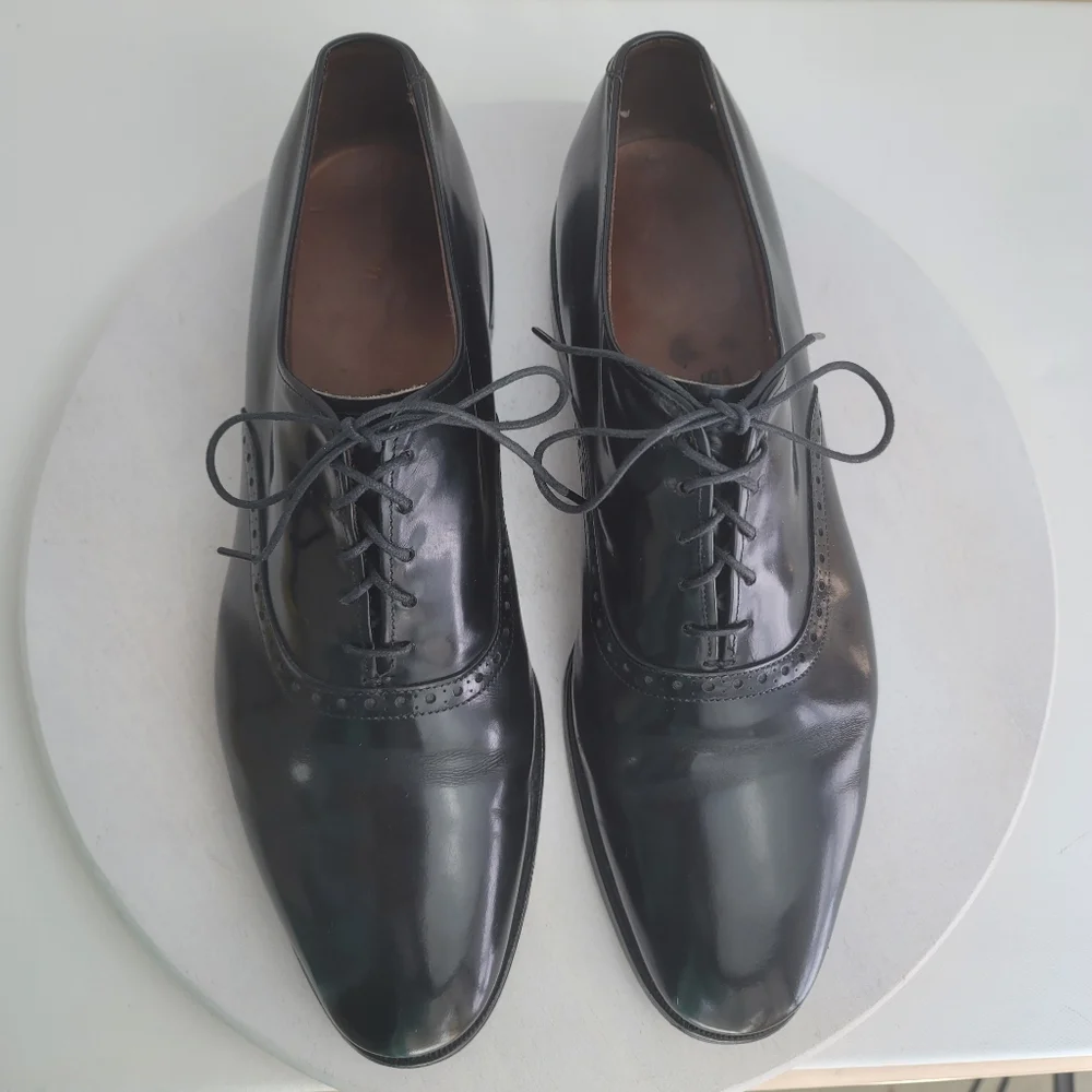 Allen Edmonds Danbury Black Leather Oxfords Men's Dress Shoes Size 9C